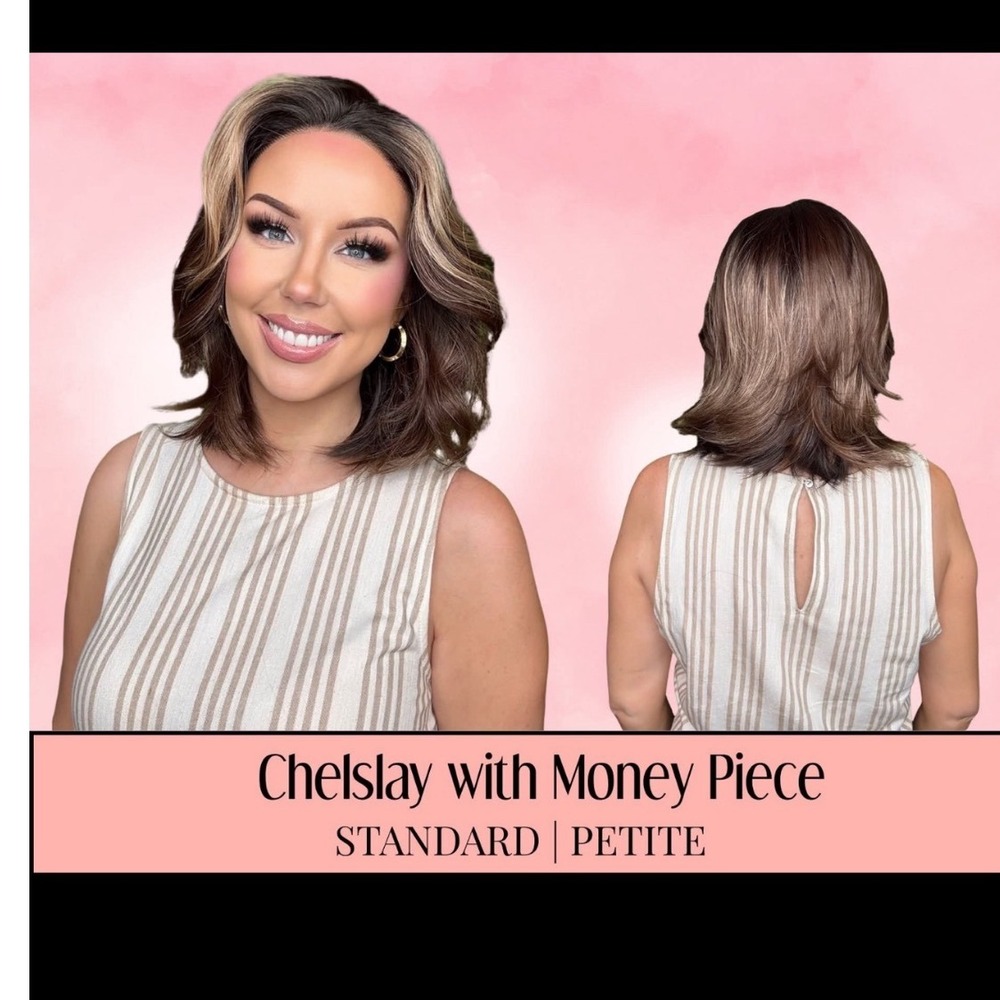 Chelsey Smith Crowns Chelslay with Money Piece Lace Front Wig Brunette Blonde